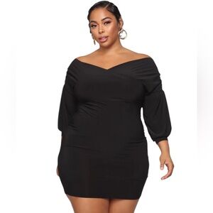 NWT Fashion Nova Black Say Something Sweet Dress 2X